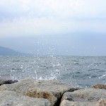 琵琶湖のほとり